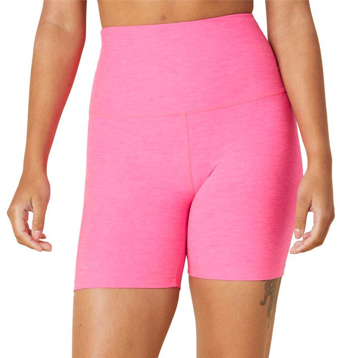 Beyond Yoga Spacedye Keep Pace Biker Shorts - Women's Electric Pink Heather