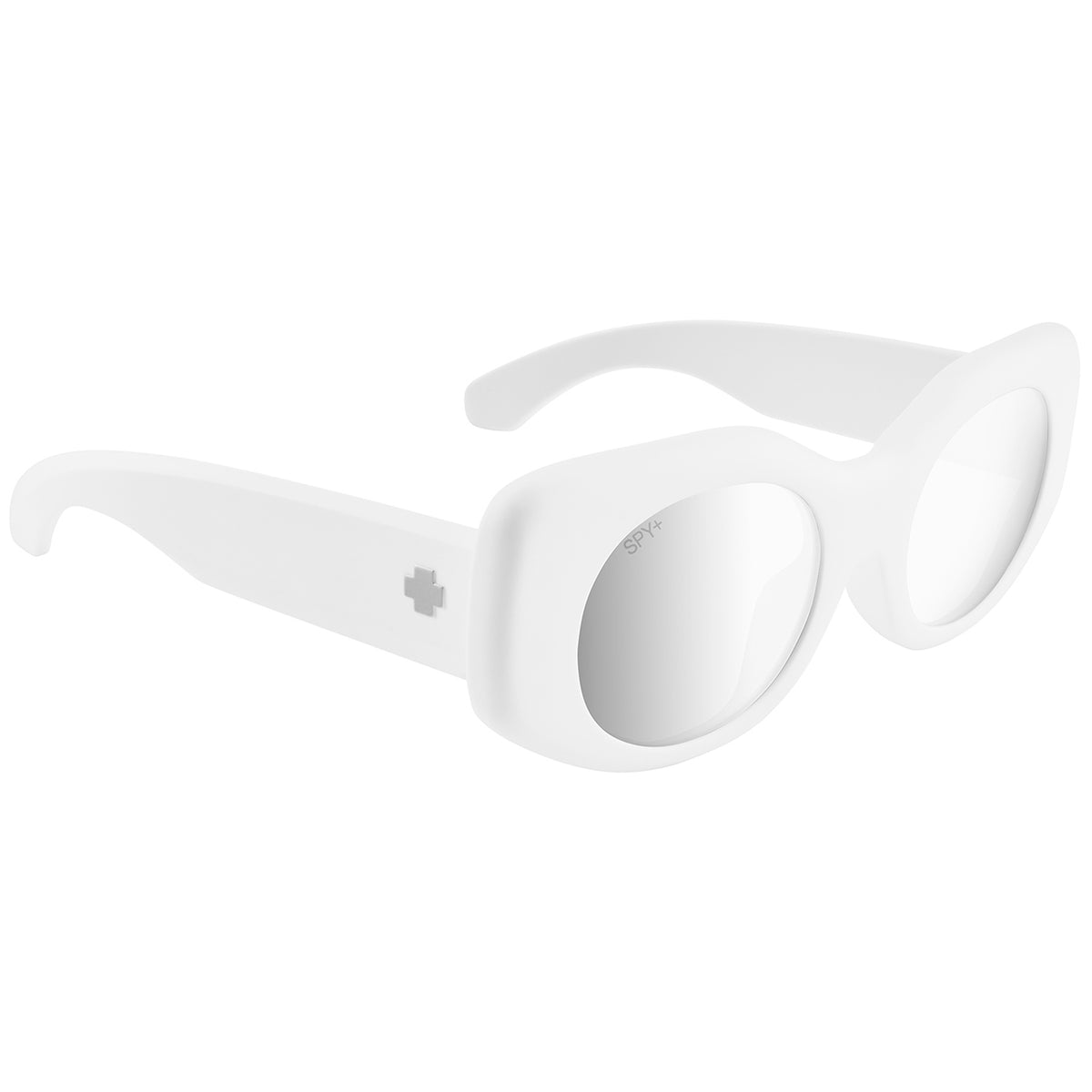 Spy Hangout Sunglasses Matte White/Bronze Platinum Spectra Mirror