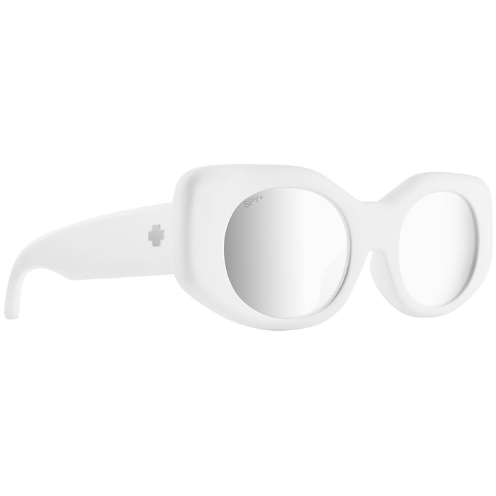 Spy Hangout Sunglasses Matte White/Bronze Platinum Spectra Mirror