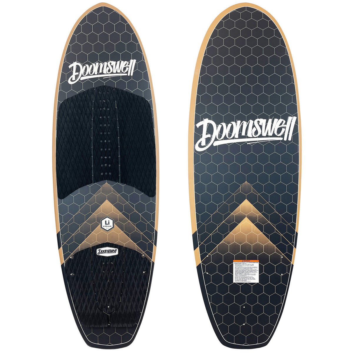 Doomswell Lithium Wakesurf Board 2022 Gold
