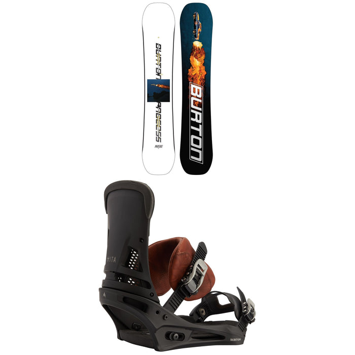 Burton Process Snowboard + Malavita Snowboard Bindings 2022
