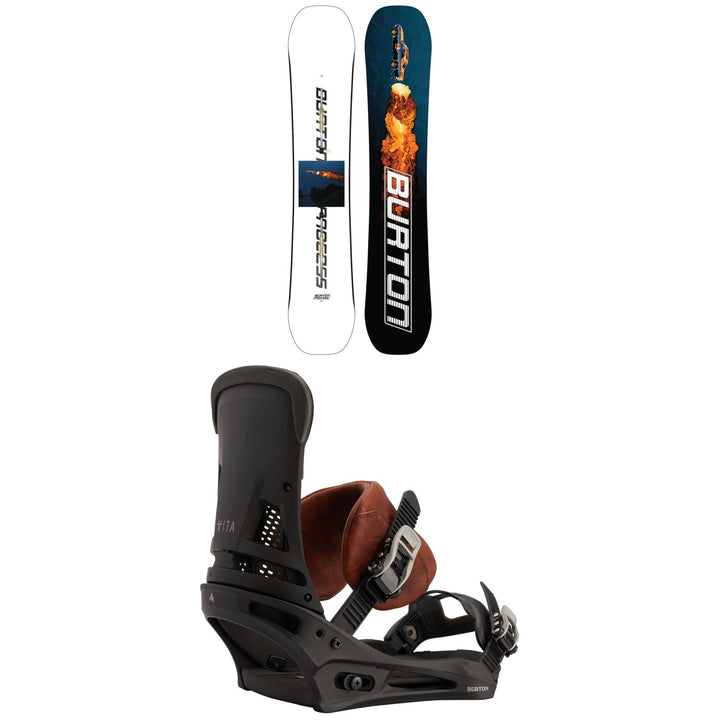 Burton Process Snowboard + Malavita Snowboard Bindings 2022