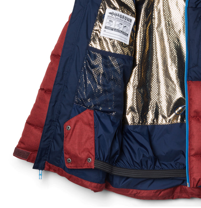 Columbia Winter Powder™ II Quilted Jacket - Boys' Elderberry Heather/Collegiate Navy