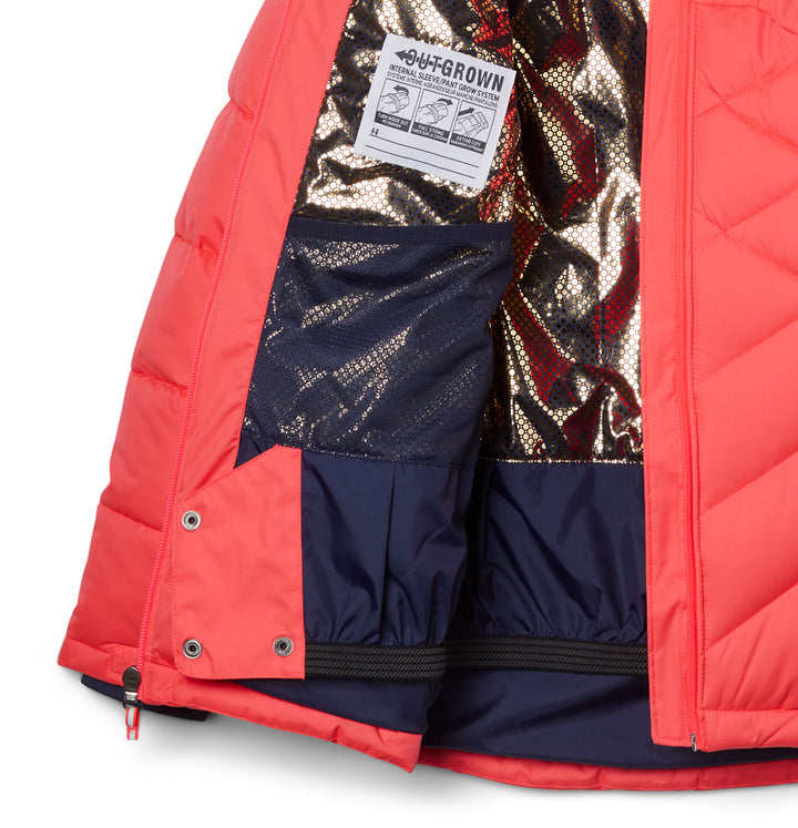 Columbia Winter Powder™ II Quilted Jacket - Girls' Neon Sunrise