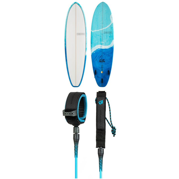 Modern Falcon PU 7'0" Surfboard + Creatures of Leisure Pro 7' Surf Leash