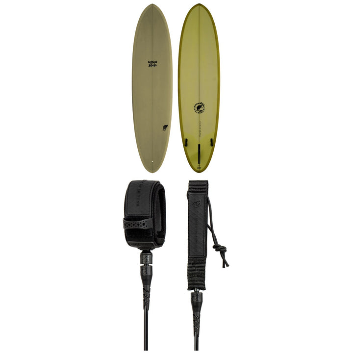 The Critical Slide Society Hermit PU 8' Surfboard + Creatures of Leisure Pro 8' Surf Leash