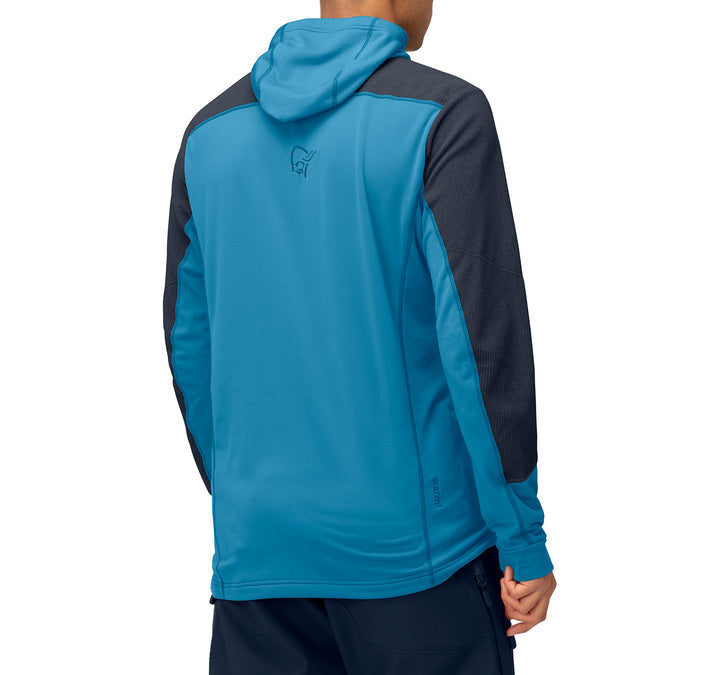 Norrona Lofoten Thermal Pro Hoodie - Men's Hawaiian Surf/Indigo Night