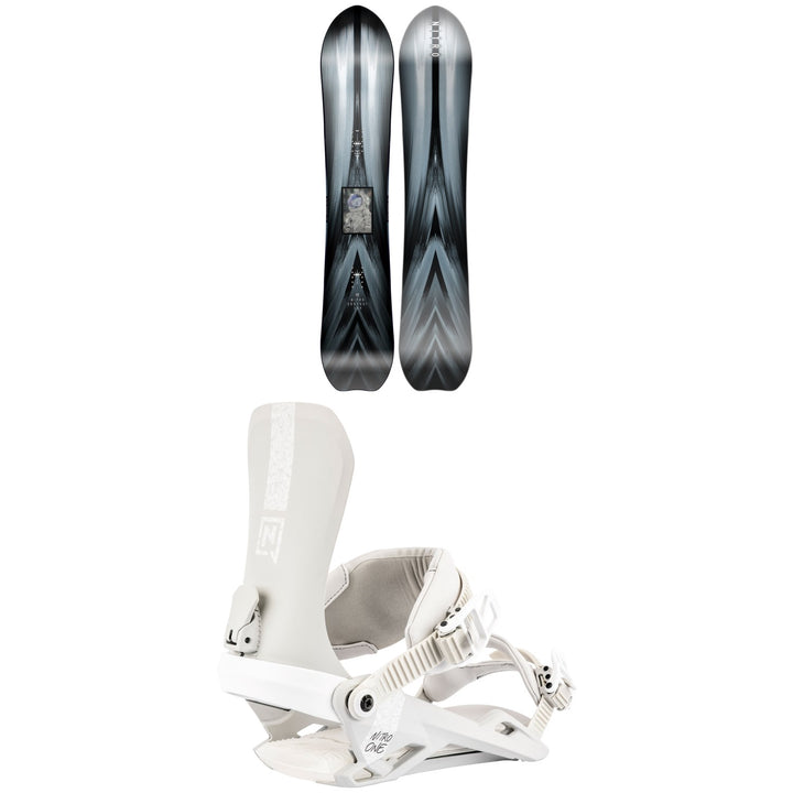 Nitro Dropout Snowboard + One Snowboard Bindings 2023