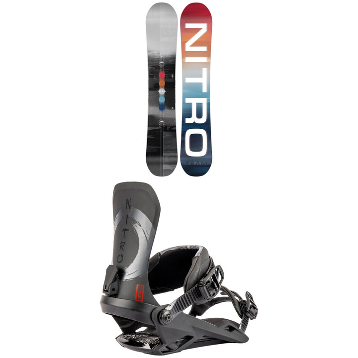Nitro Team Snowboard + One Snowboard Bindings 2023