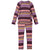 Reima Taitoa Thermal Base Layer Set - Kids' Deep Purple Forest
