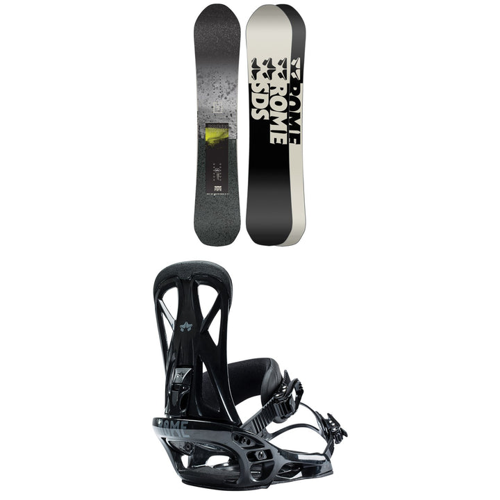 Rome Warden Snowboard + United Snowboard Bindings 2023