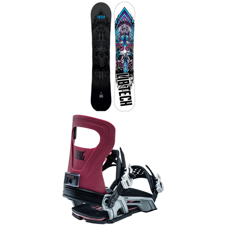 Lib Tech Terrain Wrecker C2X Snowboard + Bent Metal Logic Snowboard Bindings 2023