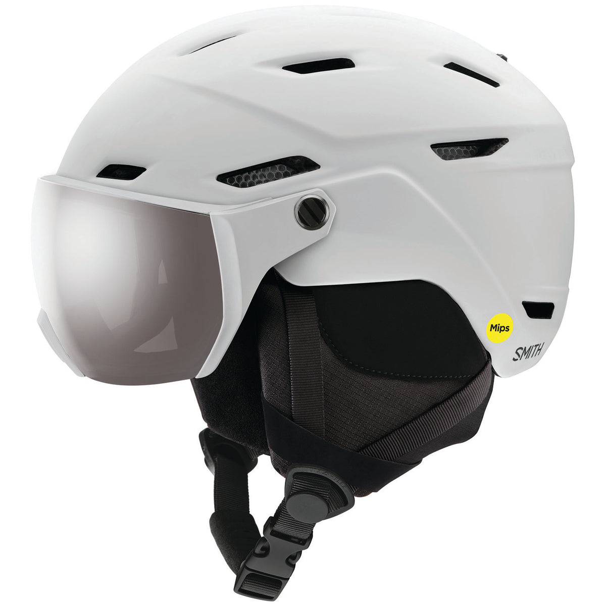 Smith Survey MIPS Helmet Matte White/ChromaPop Sun Platinum Mirror