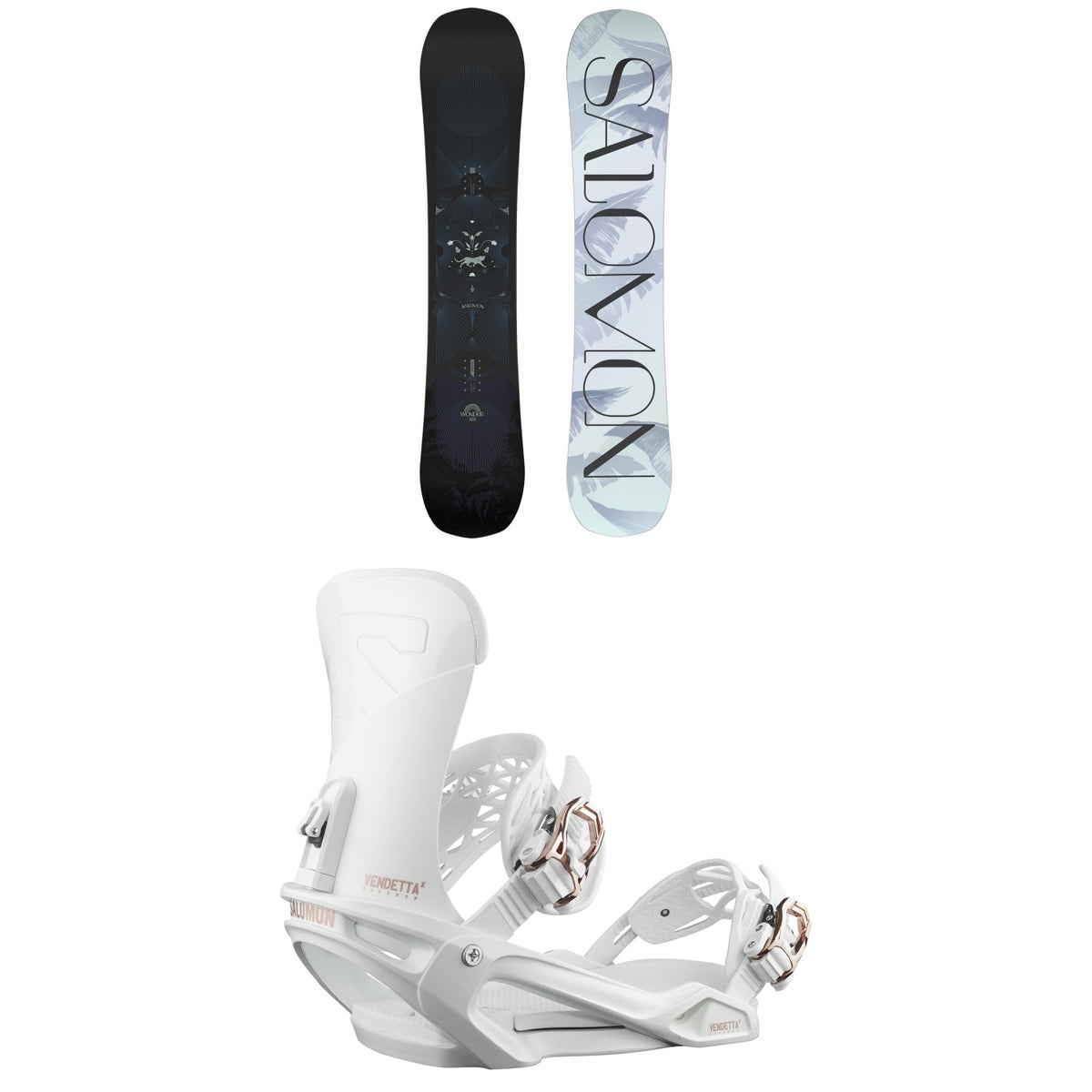 Salomon Wonder Snowboard + Vendetta X Snowboard Bindings - Women's 2023