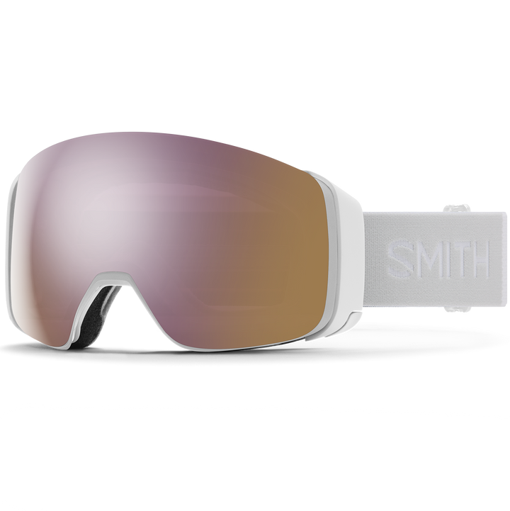 Smith 4D MAG Low Bridge Fit Goggles White Vapor/ChromaPop Everday Rose Gold Mirror+ChromaPop Storm Rose Flash