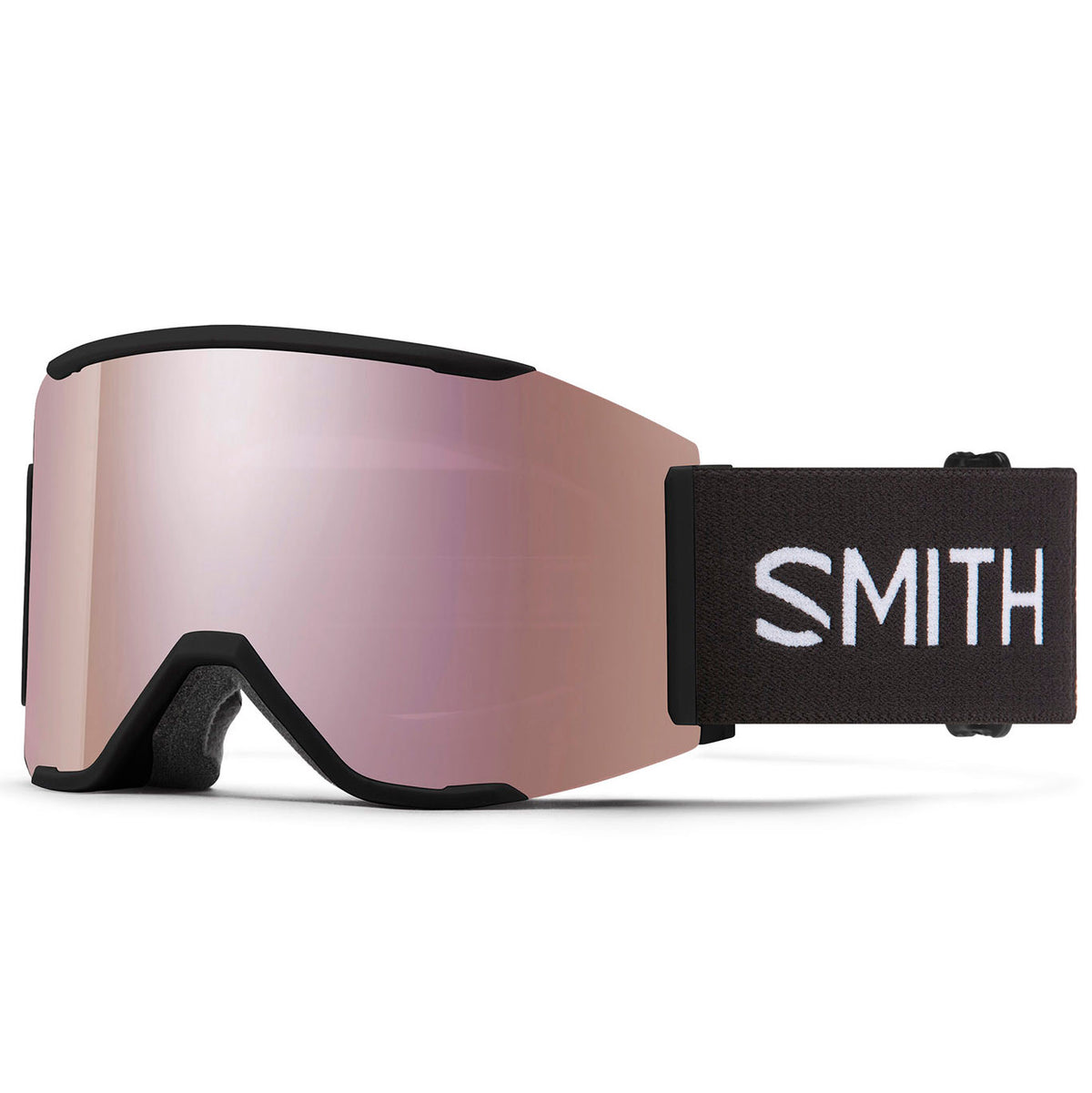 Smith Squad MAG Low Bridge Fit Goggles Black/ChromaPop Everday Rose Gold Mirror+ChromaPop Storm Rose Flash