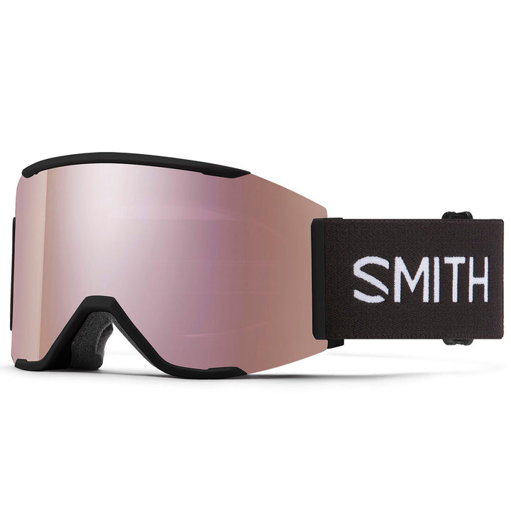 Smith Squad MAG Low Bridge Fit Goggles Black/ChromaPop Everday Rose Gold Mirror+ChromaPop Storm Rose Flash