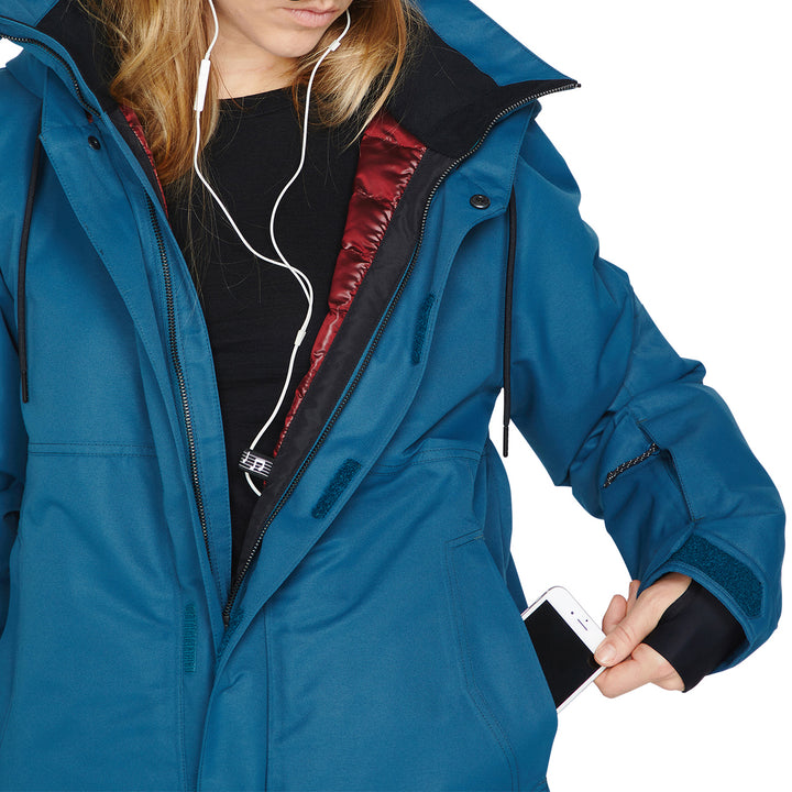 Volcom Paxson 2L TDS INF Parka - Women's Storm Blue