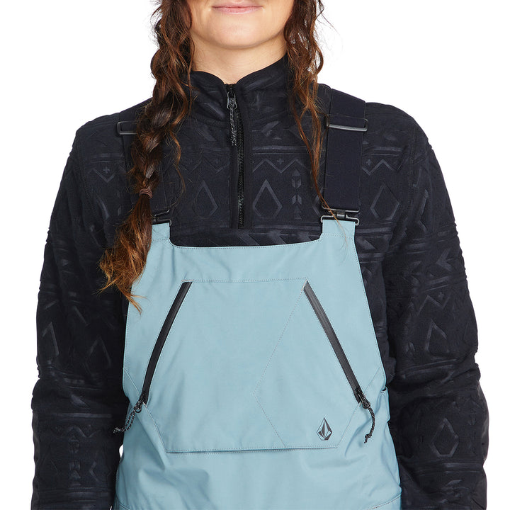 Volcom Elm Stretch GORE-TEX Bib Overalls - Women's Green Ash