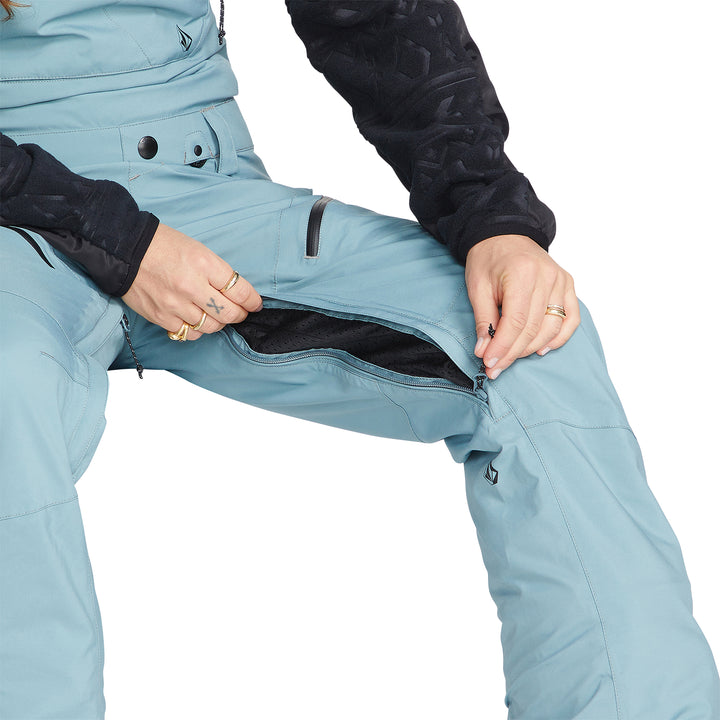 Volcom Elm Stretch GORE-TEX Bib Overalls - Women's Green Ash