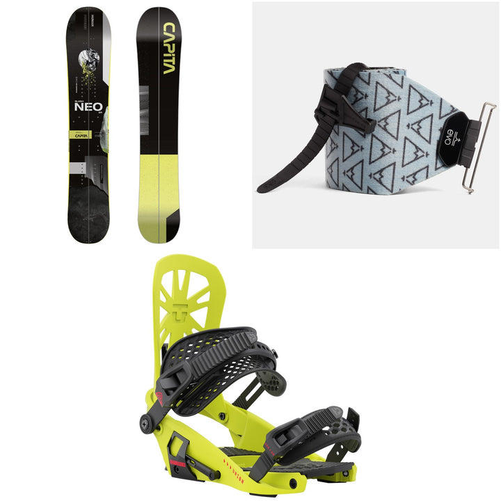 CAPiTA NEO Slasher Splitboard 2022 + evo x Pomoca Pro Glide Splitboard Skins + Union Explorer Splitboard Bindings 2022