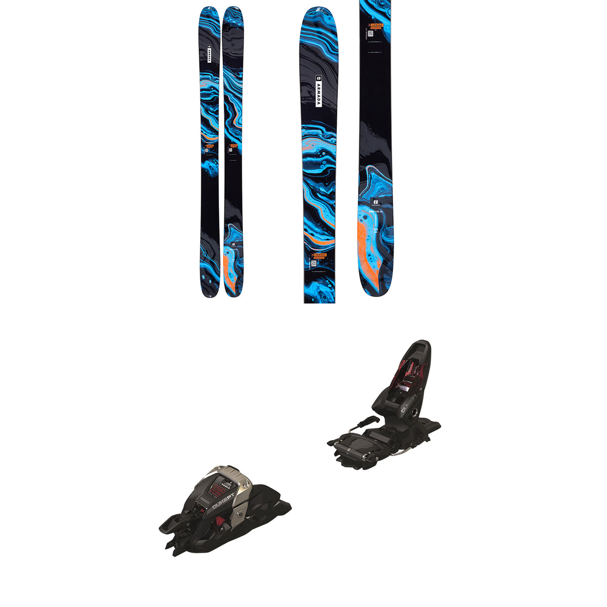 Armada ARW 106 UL Skis + Marker Duke PT 12 Alpine Touring Ski Bindings 2022