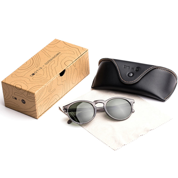 OTIS x OUTERKNOWN Omar X Eco Sunglasses Crystal Moon/Grey Polar