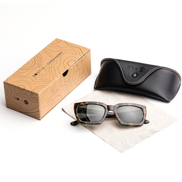OTIS x OUTERKNOWN Valentine Eco Sunglasses Sahara Havana/Grey Polar