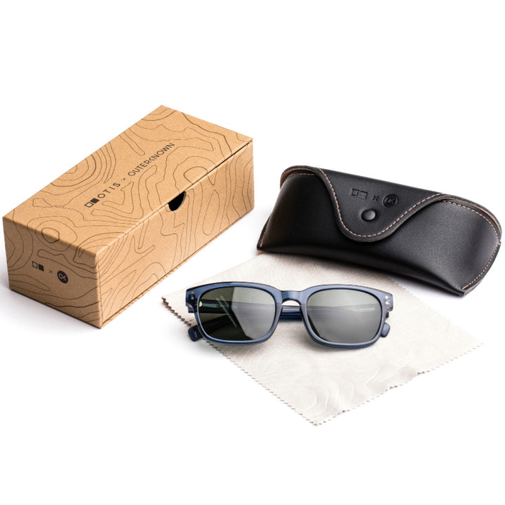 OTIS x OUTERKNOWN Time Horizon Eco Sunglasses Crystal Sea/Grey Polar