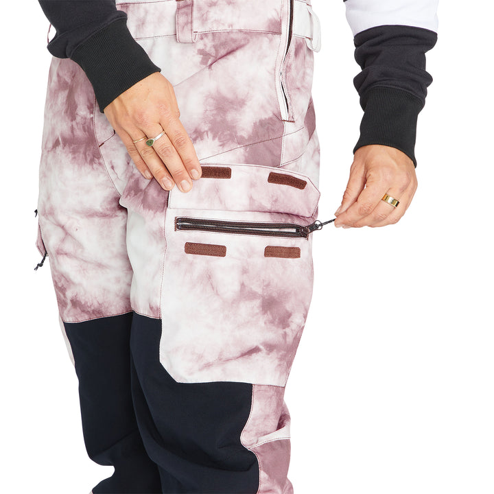 Volcom Creston 3D Stretch Bib Pants - Women's Mojave Tie-Dye