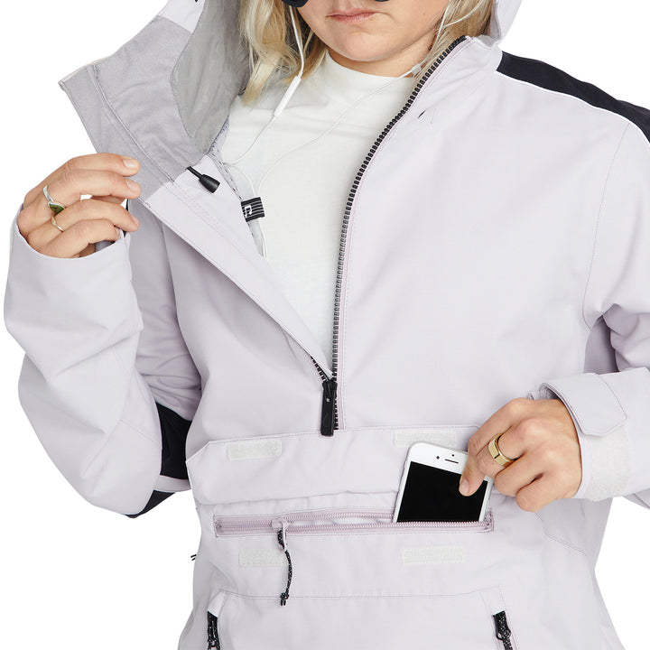 Volcom Mirror Pullover Jacket - Women's Amethyst Smoke