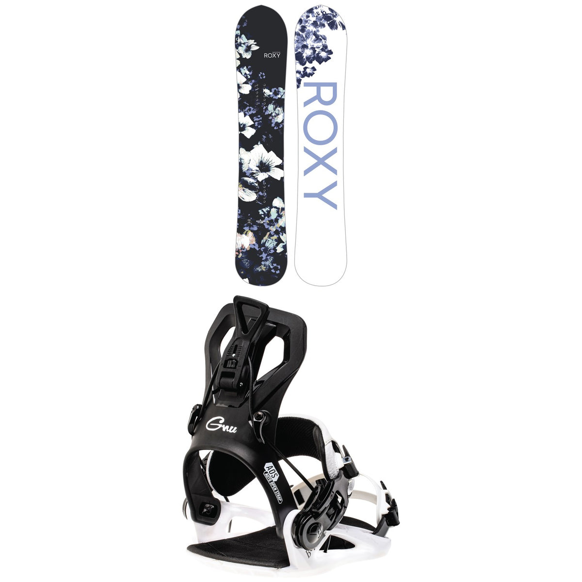 Roxy Smoothie C2 Snowboard + GNU B-Real Snowboard Bindings - Women's