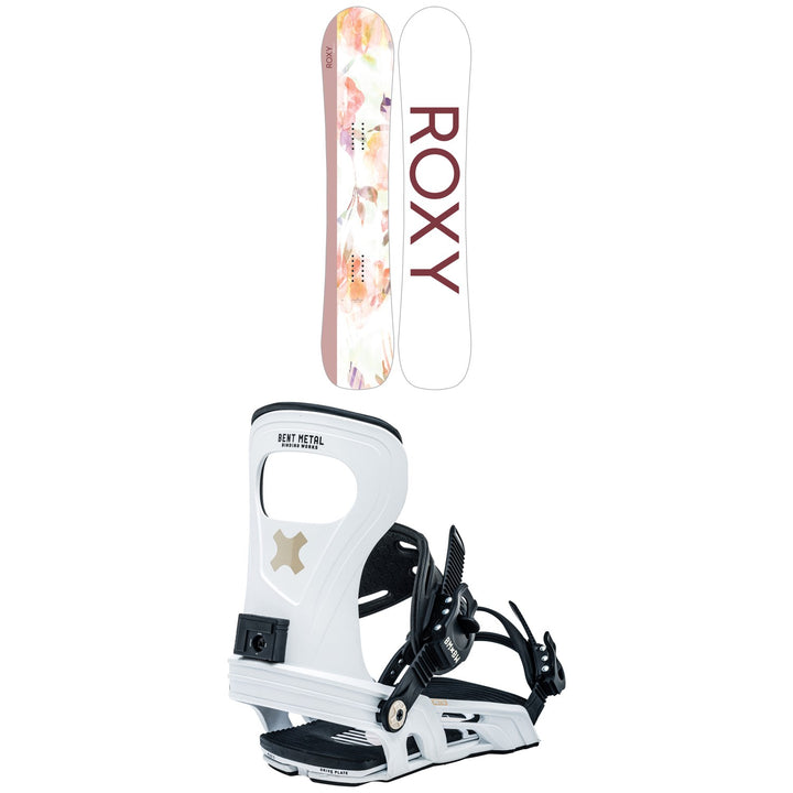 Roxy Breeze C2 Snowboard + Bent Metal Metta Snowboard Bindings - Women's 2023