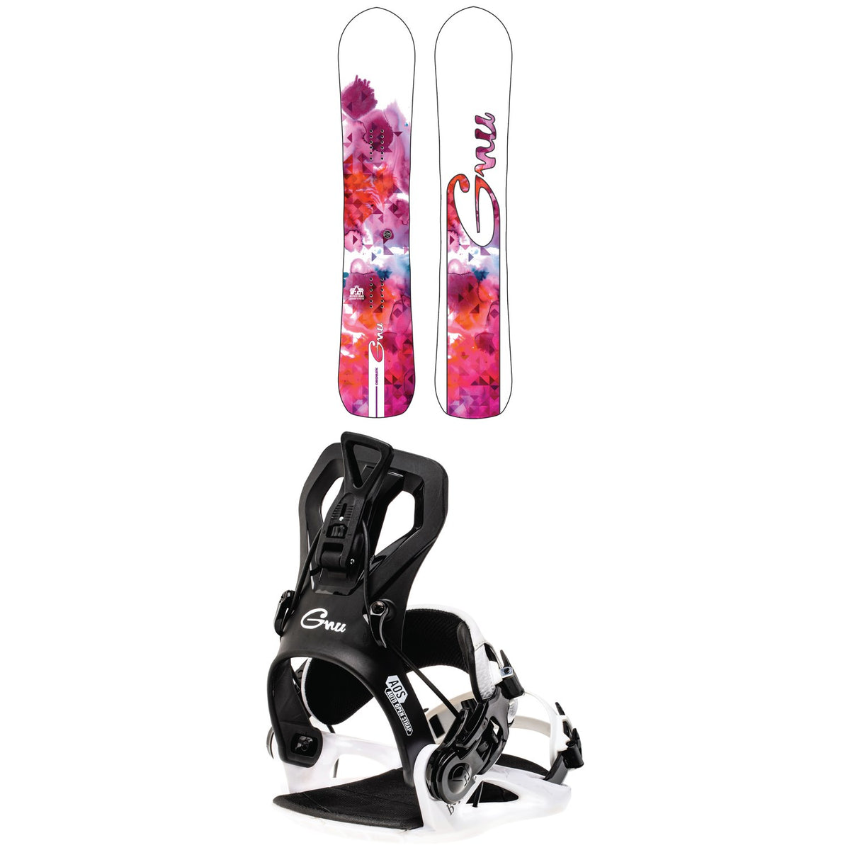 GNU Chromatic BTX Snowboard + B-Real Snowboard Bindings - Women's