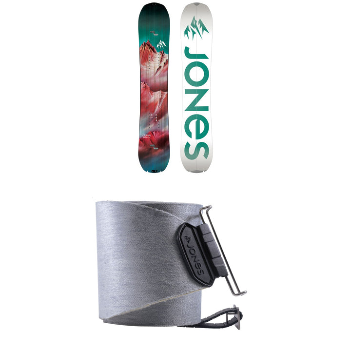 Jones Dream Weaver Splitboard - Women's 2023 + Nomad Quick Tension Tail Clip Splitboard Skins