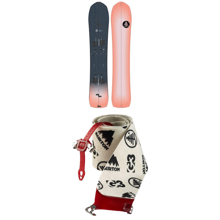Burton Family Tree Straight Chuter Splitboard 2022 + Burton x G3 High Traction Splitboard Climbing Skins