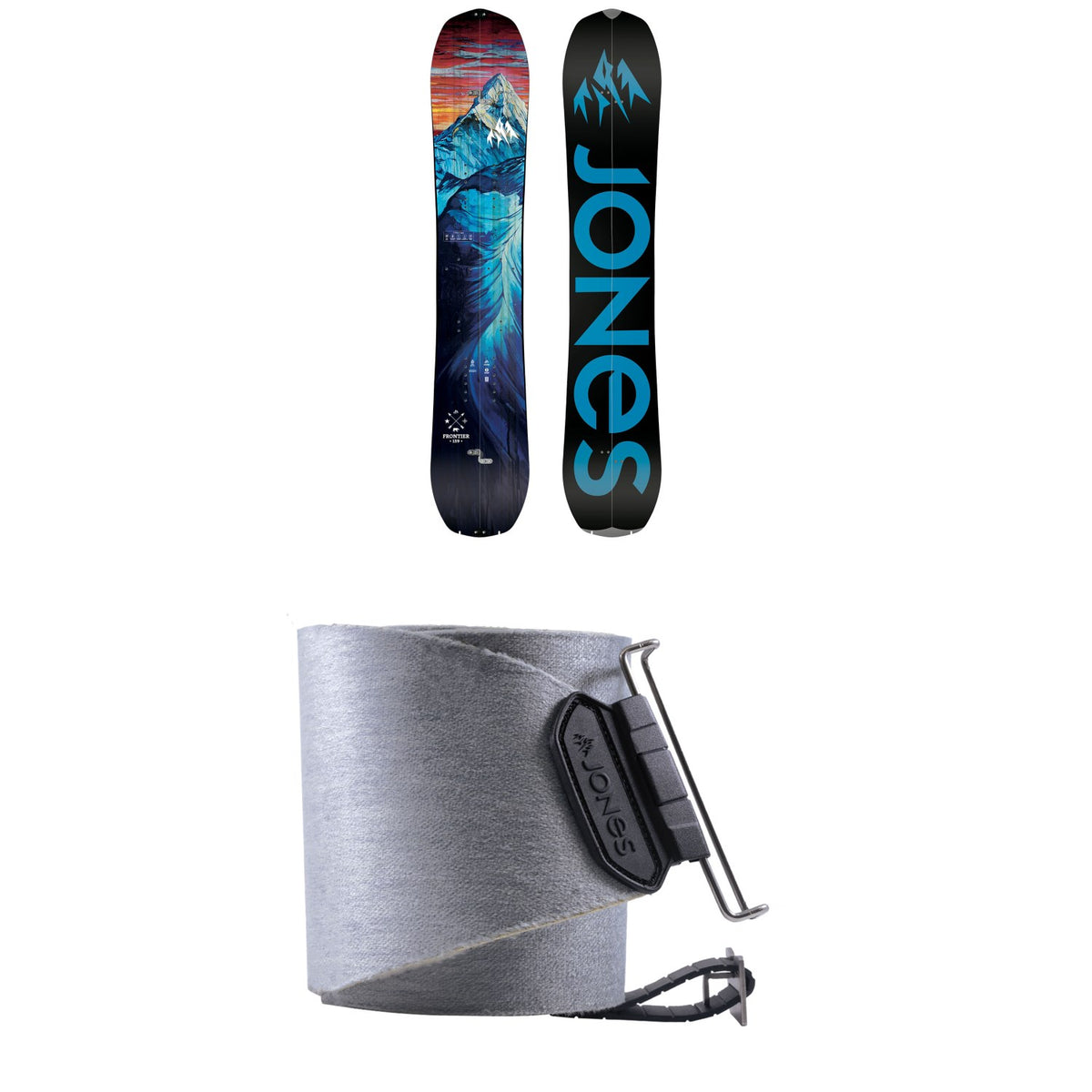 Jones Frontier Splitboard 2022 + Nomad Pro Quick Tension Tail Clip Splitboard Skins