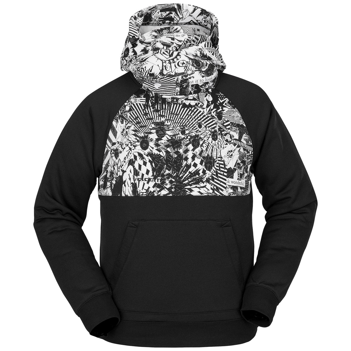 Volcom Hydro Riding Hoodie - Men's Black White