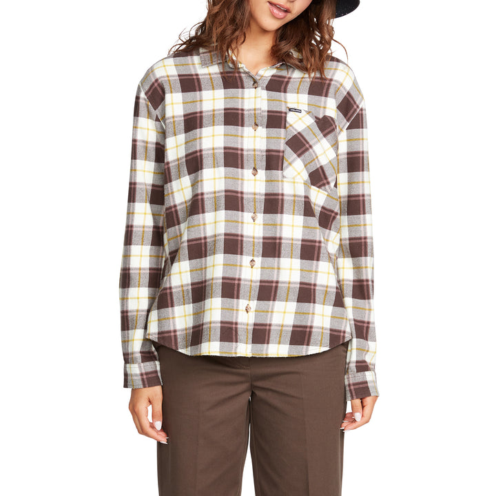 Volcom Plaid To Meet U Flannel - Women's Espresso