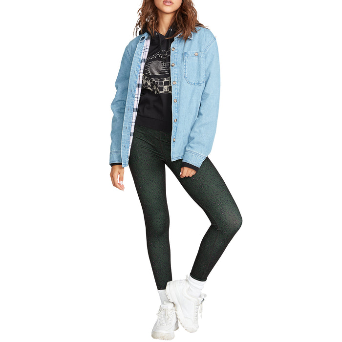 Volcom Layer Me Shacket Shirt - Women's Lavender
