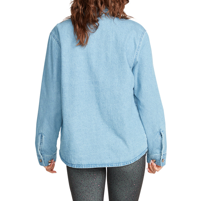 Volcom Layer Me Shacket Shirt - Women's Lavender