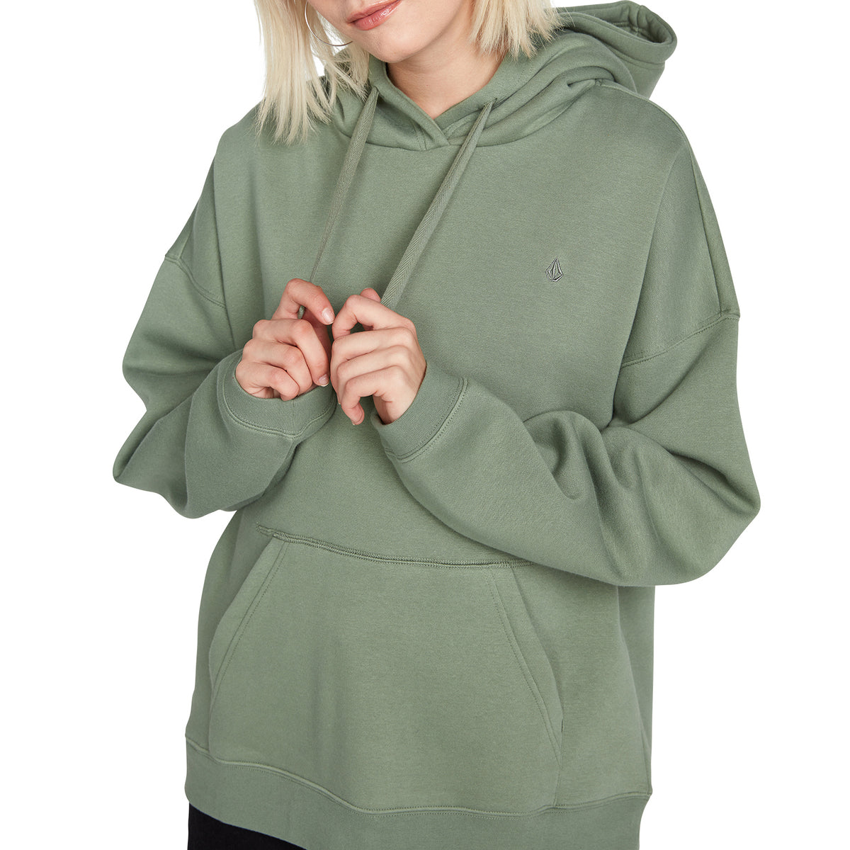Volcom Stone Heart II Pullover Hoodie - Women's Light Army