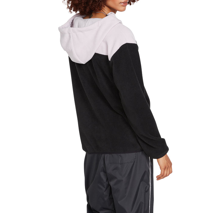 Volcom Trackshun Pullover Hoodie - Women's Black Combo