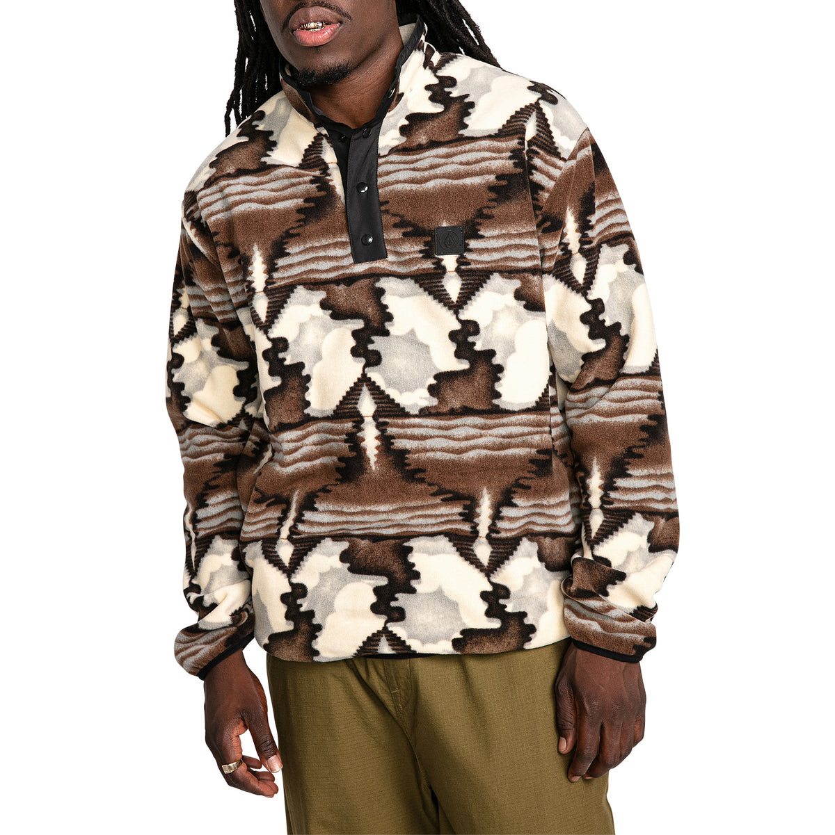 Volcom Error92 Mock Neck Sweatshirt - Men's WhiteCap Grey