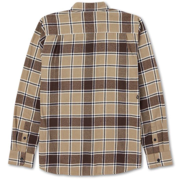 Volcom Caden Plaid Long-Sleeve Shirt - Men's Khaki