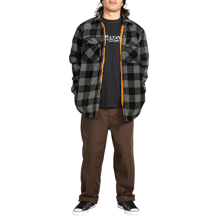 Volcom Bowered Fleece Long-Sleeve Shirt - Men's Pewter