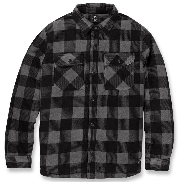 Volcom Bowered Fleece Long-Sleeve Shirt - Men's Pewter