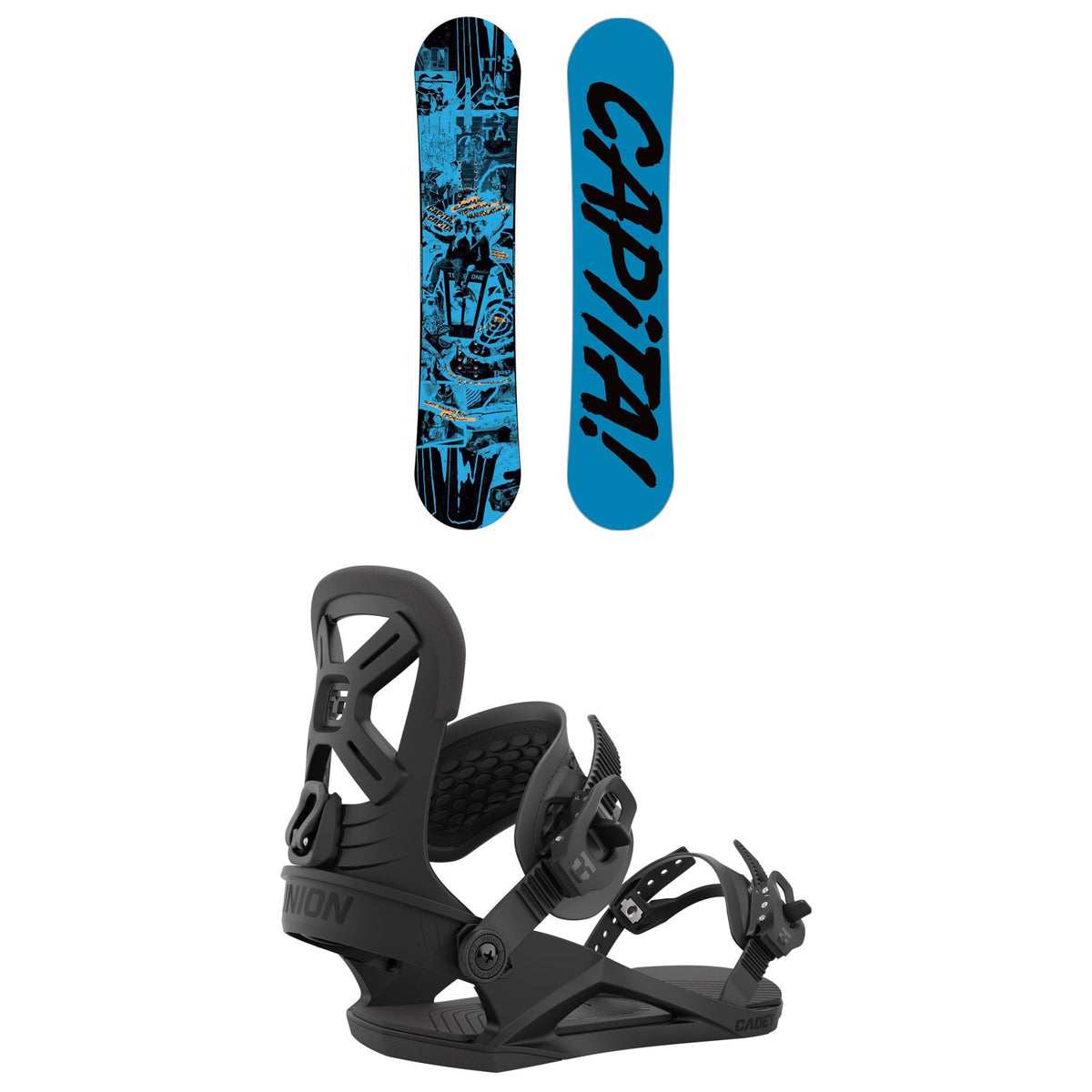 CAPiTA Scott Stevens Mini Snowboard + Union Cadet Snowboard Bindings - Kids' 2023