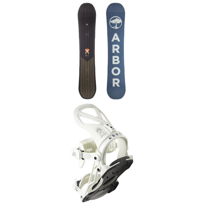Arbor Foundation Snowboard + Hemlock Snowboard Bindings 2023