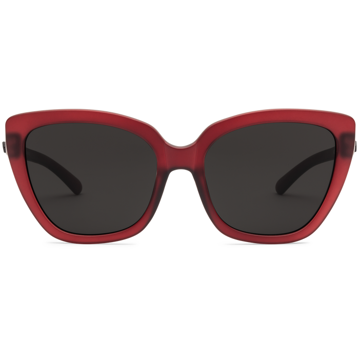 Volcom Milli Sunglasses Matte Translucent Pomagranite/Gray